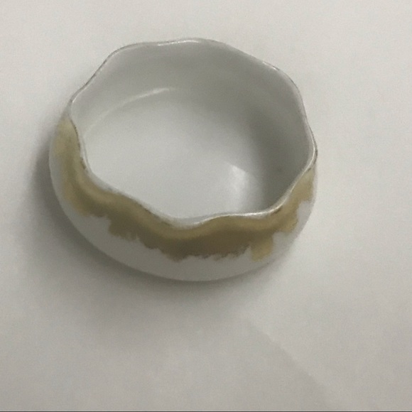 Limoges Miniature Serving Dish made in France 24k Gold Trim Design Hand Painted - Picture 7 of 16